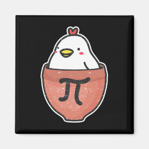 Aimant Poulet Pot Pi Day Funny Math Enseignant Mathématiq