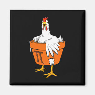 Aimant Poulet Pot Pi Jour T Chemise Cadeau Hommes Femmes 