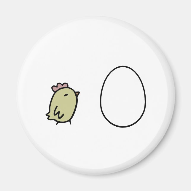 Aimant Poulets et oeufs (Devant)