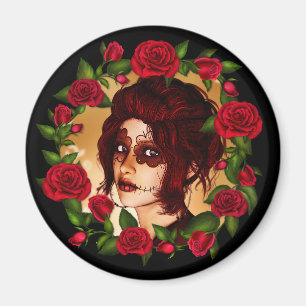 Aimant Poupée de sucre Red Roses