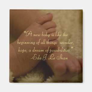 aimant pour bébé pieds