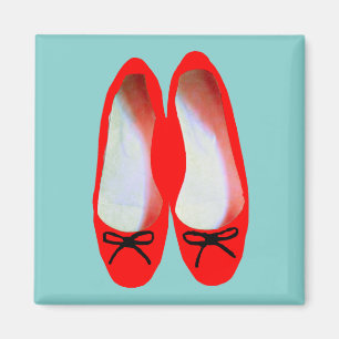 aimant pour chaussures rouges