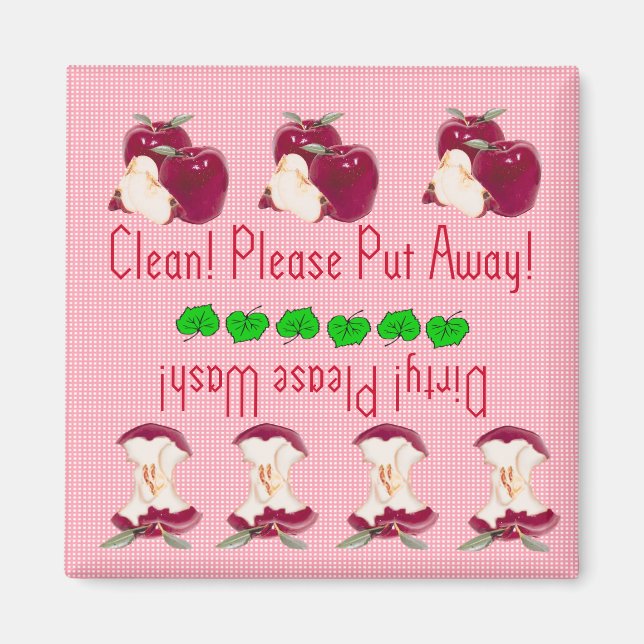 Aimant pour lave-vaisselle Apple (Devant)