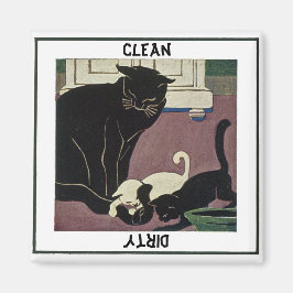 Aimant pour lave-vaisselle Chat et Chatons