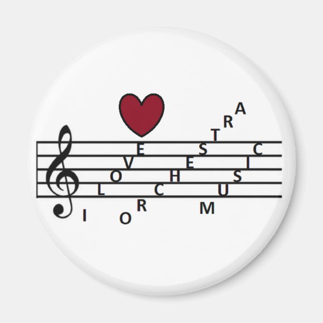 Aimant Pour les amateurs de musique d'orchestre (Devant)