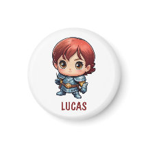 Aimant pour réfrigérateur Chibi Knight Custom Kids