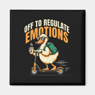 Aimant Pour réguler les émotions drôle d'oie scooter ment