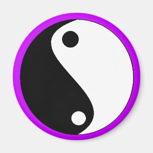 Aimant pourpre de YIN-YANG - customisé