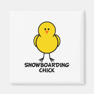 Aimant Poussin de snowboarding