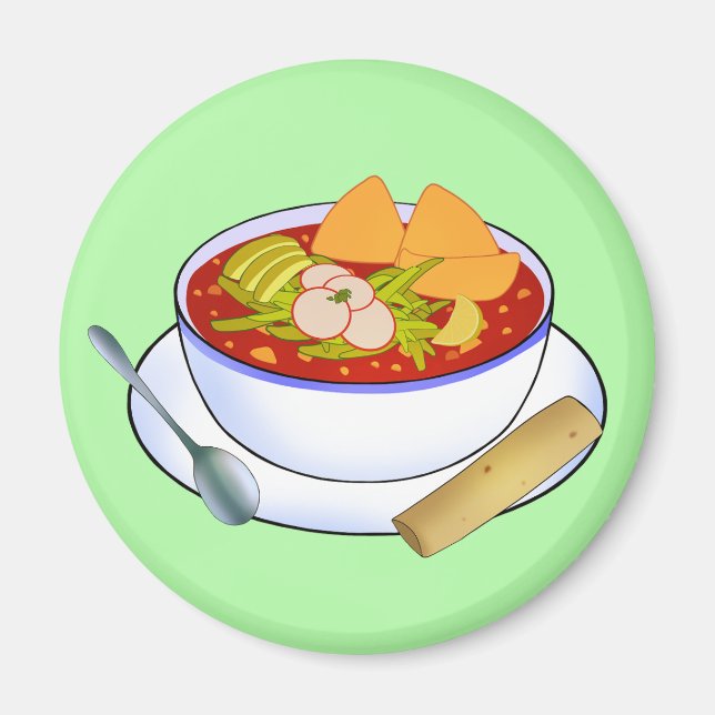 Aimant Pozole Rojo De Pollo (Devant)