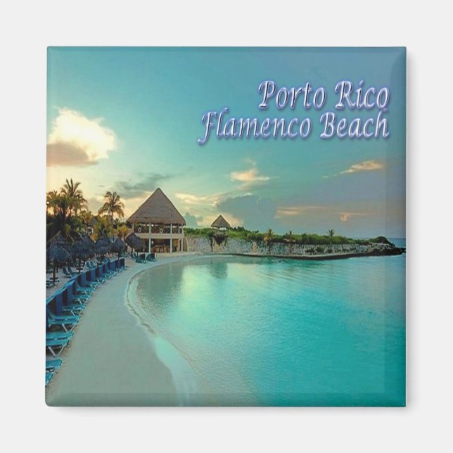 Aimant PR003 PORTO RICO, île de Culebra, réfrigérateur (Devant)