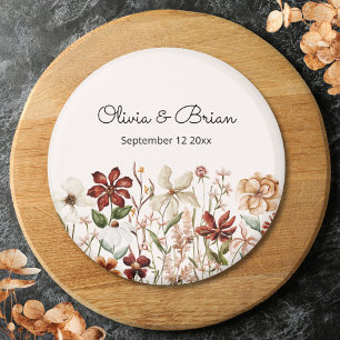 Aimant Prairie de fleurs sauvages vintage aquarelle perso