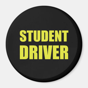 Aimant Précaution de conducteur d'étudiant