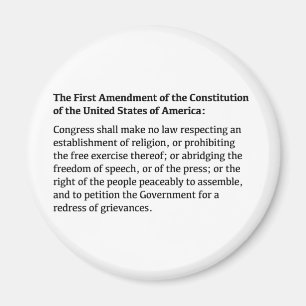 Aimant Premier amendement de la Constitution