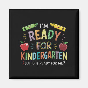 Aimant Premier jour de maternelle pour les enfants, retou