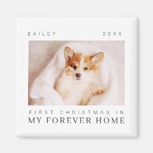 Aimant Premier Noël de l'animal de compagnie dans Foreve