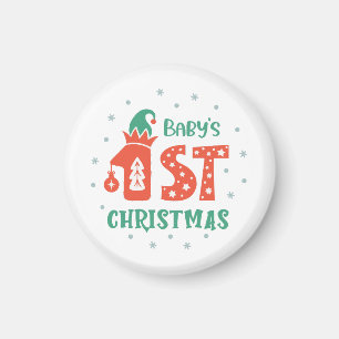 Aimant Premier Noël du bébé
