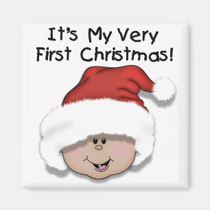 Aimant Premier Noël Latino Baby Tshirts et cadeaux
