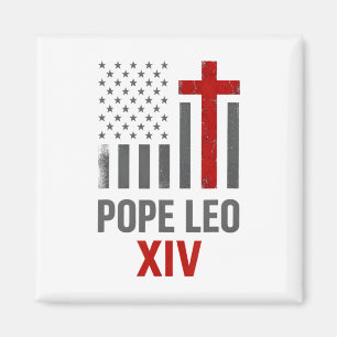 Aimant Premier Pape américain Leo Xiv Catholique Hommes R