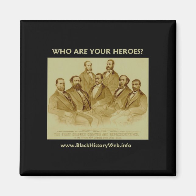 Aimant Premier sénateur et représentants africains améric (Devant)