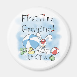 Aimant Première Grand-mère de garçon Tshirts et cadeaux