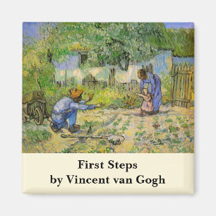 Aimant Premiers Pas (d'après Millet) de Vincent van Gogh