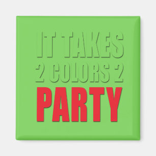 Aimant Prend 2 couleurs 2 Partie rouge : vert
