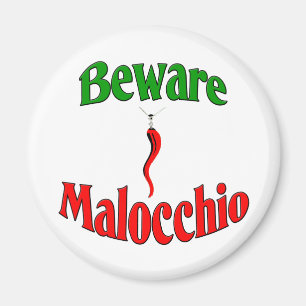 Aimant Prenez garde du Malocchio (l'oeil mauvais)