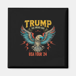 Aimant Prenez l'Amérique Byck Trump Cowboy Rodeo Élection