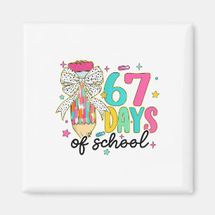 Aimant Prépa J'ai Survécu 67 Jours D'École Crayon Coquett