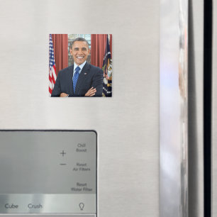 Aimant Président Barack Obama 2ème mandat Portrait offici