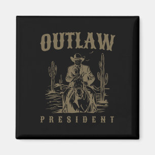 Aimant Président hors-la-loi Trump Cowboy Trump Condamné