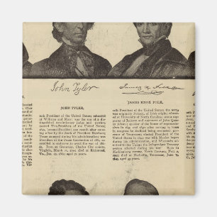 Aimant Présidents US, autographes, biographies