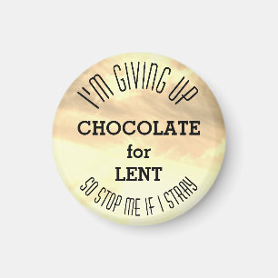Aimant PRÊT J'abandonne le RAPPEL personnalisé au chocola