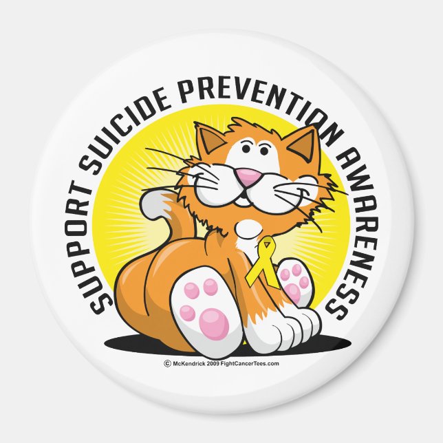 Aimant Prévention du suicide Cat (Devant)