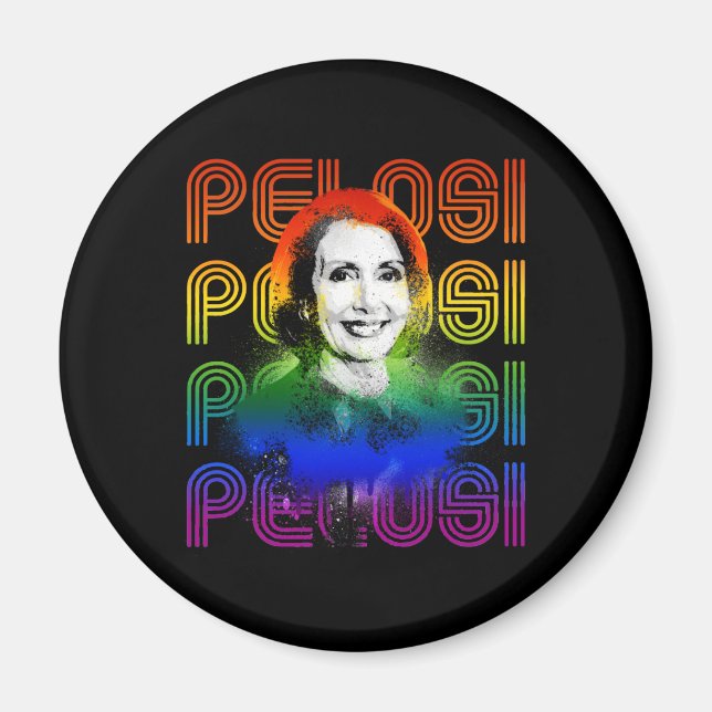 Aimant Pride de Pelosi rétro (Devant)