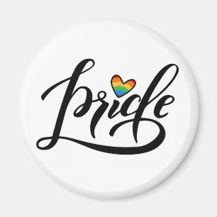 Aimant Pride Script Heart