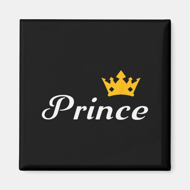 Aimant Prince Boys Men Family Matching Valentines Day  (Devant)