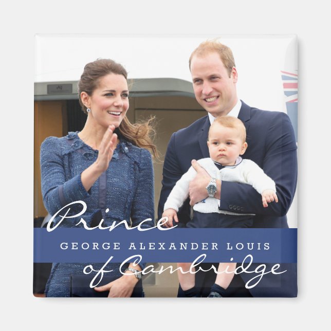 Aimant Prince George - William & Kate (Devant)