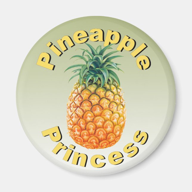 Aimant Princesse à l'ananas (Devant)