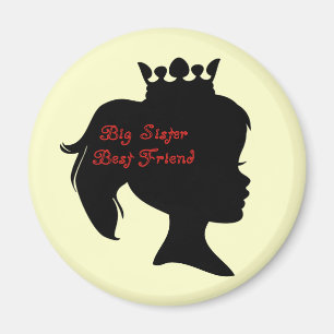 Aimant Princesse Big Soeur Meilleur Ami