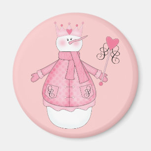 Aimant Princesse Holiday Tshirts et cadeaux de neige