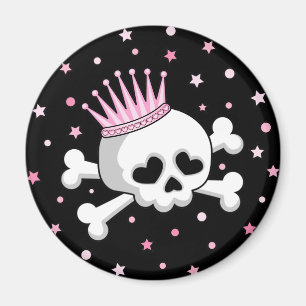 Aimant Princesse mignonne Skull