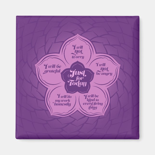 Aimant Principes de Reiki - Les préceptes de Reiki dans L (Devant)
