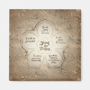 Aimant Principes de Reiki - Reiki préceptes Golden Sheer