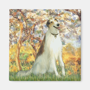 Aimant Printemps - Borzoi