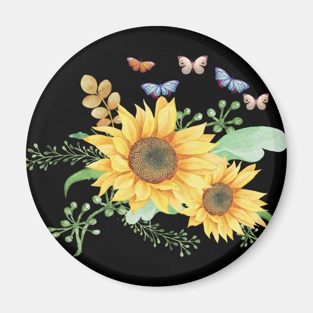 Aimant printemps de tournesol (Devant)