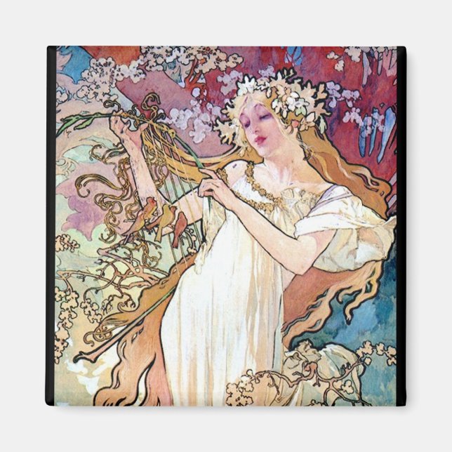 Aimant Printemps été hiver (Devant)