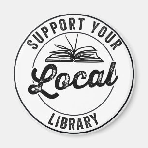 Aimant Prise en charge de votre bibliothèque locale