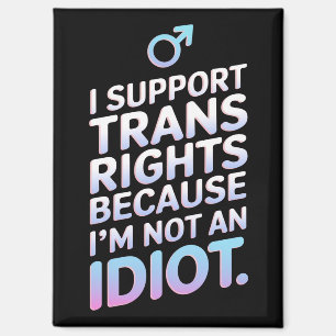 Aimant Prise en charge du drapeau transgenre Ally Trans P